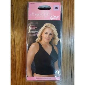 NWT Exquisite Form Fully Front Close Longline Posture Bra 5107565 40D Black